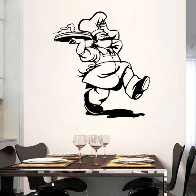 Brup Italian chef wall stickers at Mad Fly Essentials 