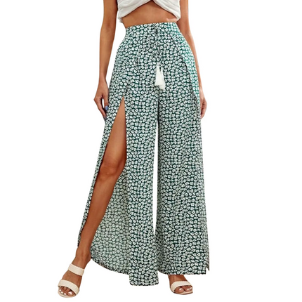 Women Leopard Floral Casual Harem Pants - Mad Fly Essentials