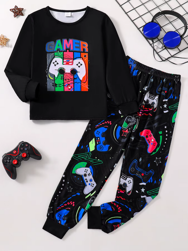 Baby Boy Luminous Gamer 3D Pajama Set