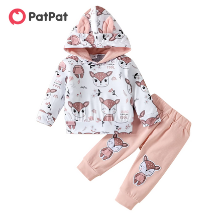 Baby Girl Foxy Sweatshirt Hoodie Set