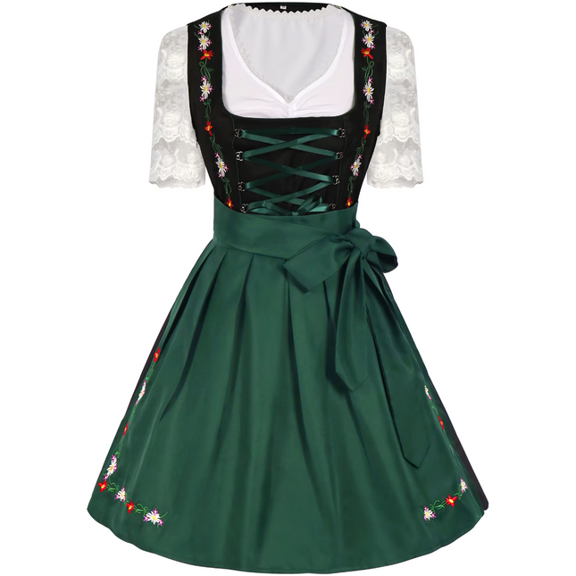 Women German Oktoberfest Dirndl Maid Dress.