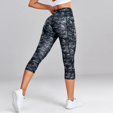 Women Leopard Pocket Fitness Leggings - Mad Fly Essentials