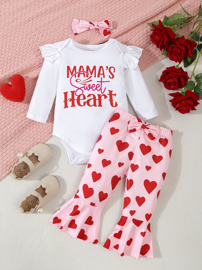 Baby Girl Newborn Daddy Love Heart Set - Mad Fly Essentials