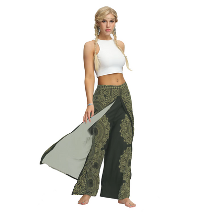 Women Yoga Wide Leg Bohemian Harem Pants