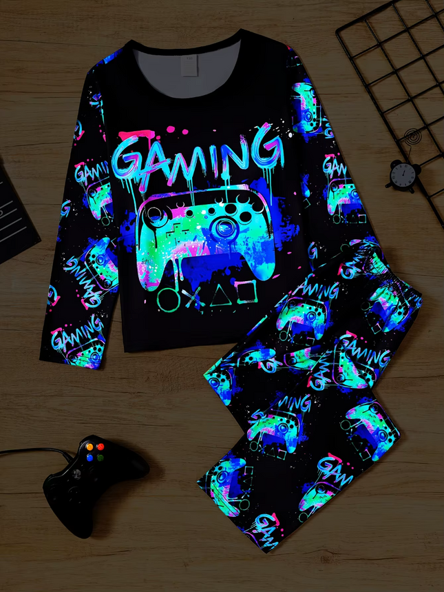 Baby Boys Luminous Gaming 3D Pajama Set - Mad Fly Essentials