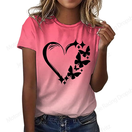 Women Love Heart 3D Valentine Tops - Mad Fly Essentials