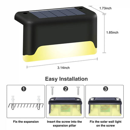 Solar Deck Outdoor 4-16pc Warm White RGB Garden Lights