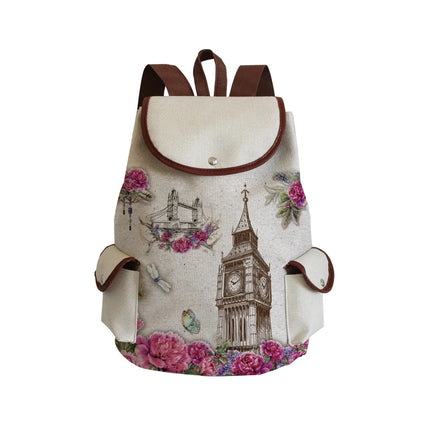 Women Eco-Friendly Eiffel Tower Paris Tote Backpacks