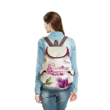 Women Eco-Friendly Eiffel Tower Paris Tote Backpacks