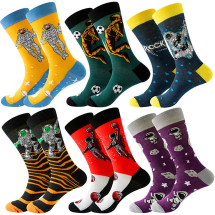 Men Combed 3D Funny Money Socks