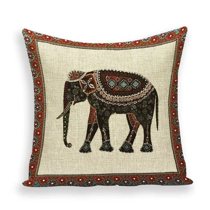 Indian Moroccan Elephant Animal Pillows