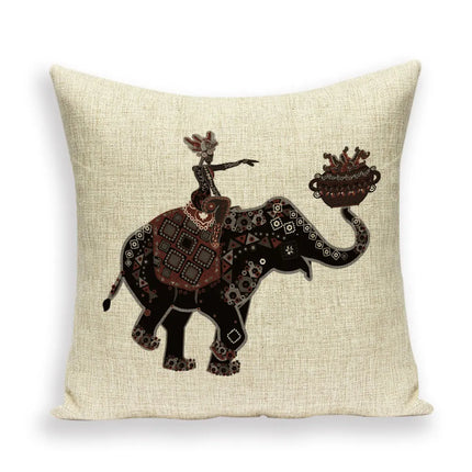 Indian Moroccan Elephant Animal Pillows