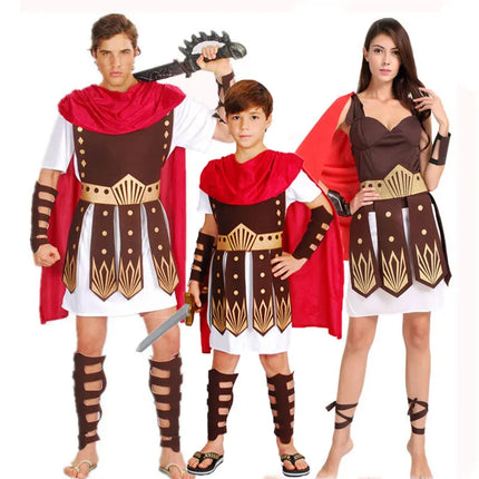 Boys Ancient Greek Roman Warrior Medieval Costume