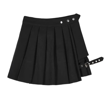 Women All Match Tartan Pleated Mini Skirts