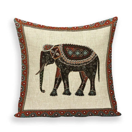 Indian Moroccan Elephant Animal Pillows