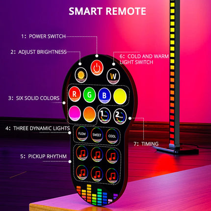 LED Floor RGB Rhythm Music Atmosphere Lamp