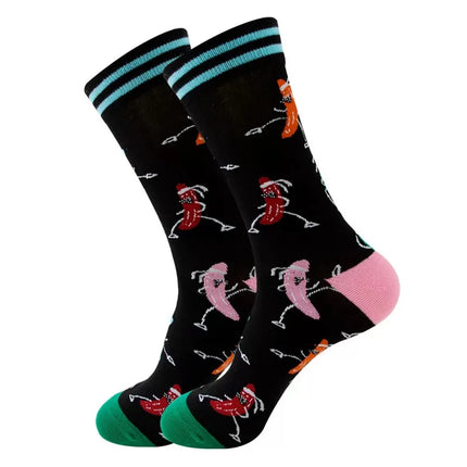 Men Combed 3D Funny Money Socks