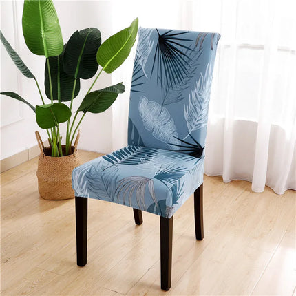 Geometric Elastic Dining Chair Cover Slipcover