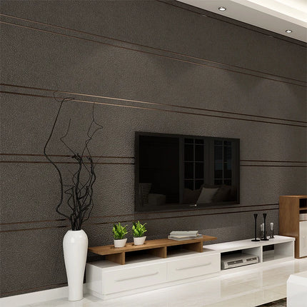 Modern Suede Marble Striped 3D Living Area Wallpaper