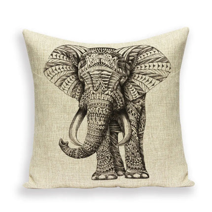 Indian Moroccan Elephant Animal Pillows