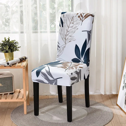 Geometric Elastic Dining Chair Cover Slipcover