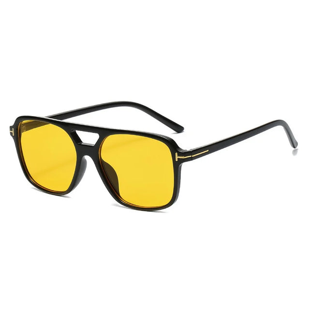 Men Retro Vintage Square UV400 Sunglasses