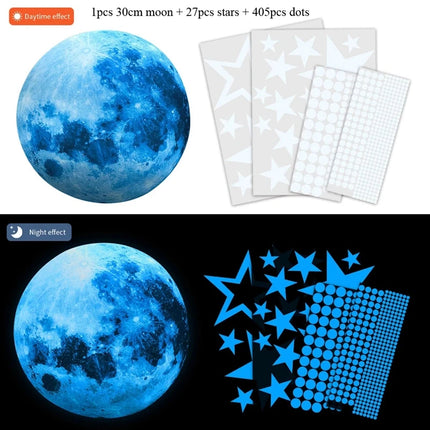 Luminous Moon Stars-435Pc Set 3D Wall Stickers