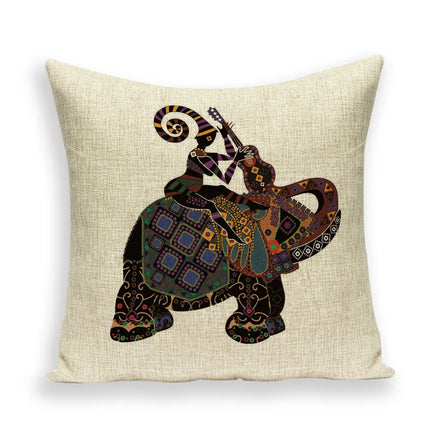 Indian Moroccan Elephant Animal Pillows