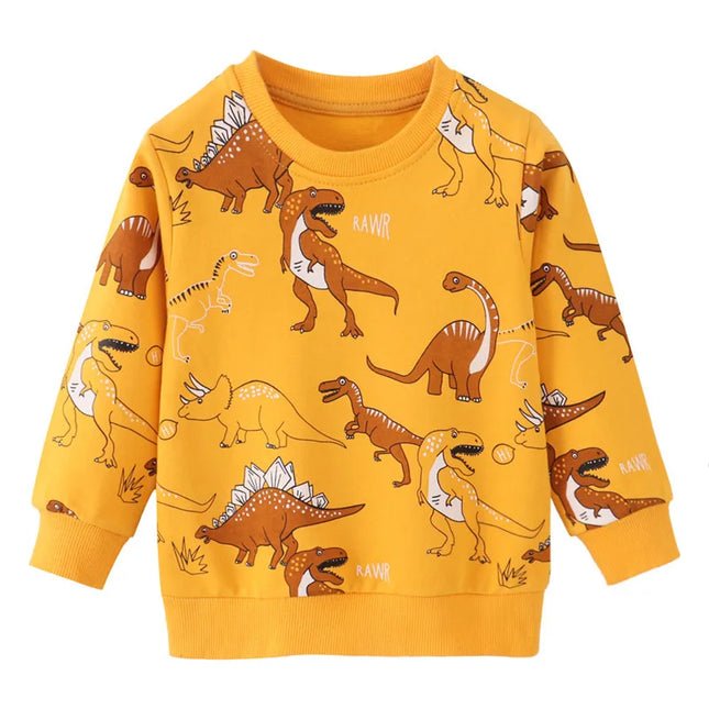 Baby Boy Spring Animal Dinosaur Sweatershirts