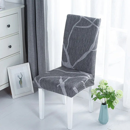 Geometric Elastic Dining Chair Cover Slipcover