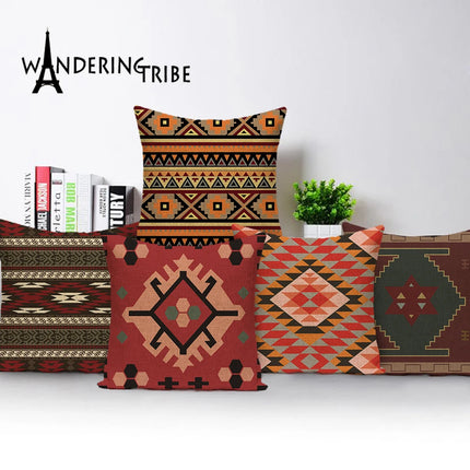 Home Bohemian Linen Throw Pillows