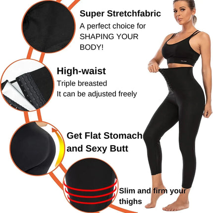 Women Activewear High Waist Sauna Fitness Leggings