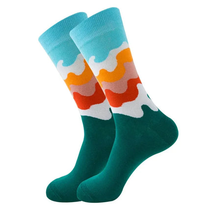 Men Combed 3D Funny Money Socks