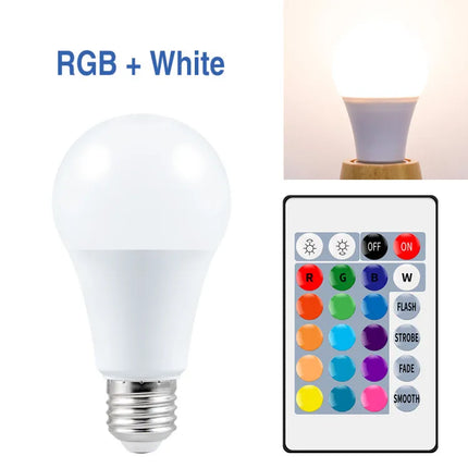 E27 LED RGBWW Dimmable Remote Spotlight Bulb