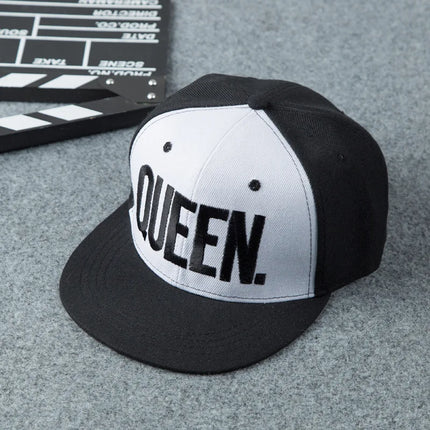 Men King Queen 3D Embroidered Baseball Hats