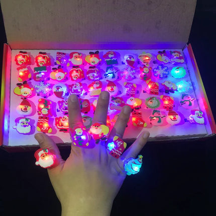 Christmas LED Light Rings Party Decor