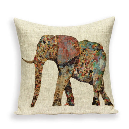 Indian Moroccan Elephant Animal Pillows