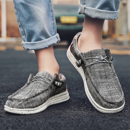 Men Breathable Casual Denim Canvas Loafers