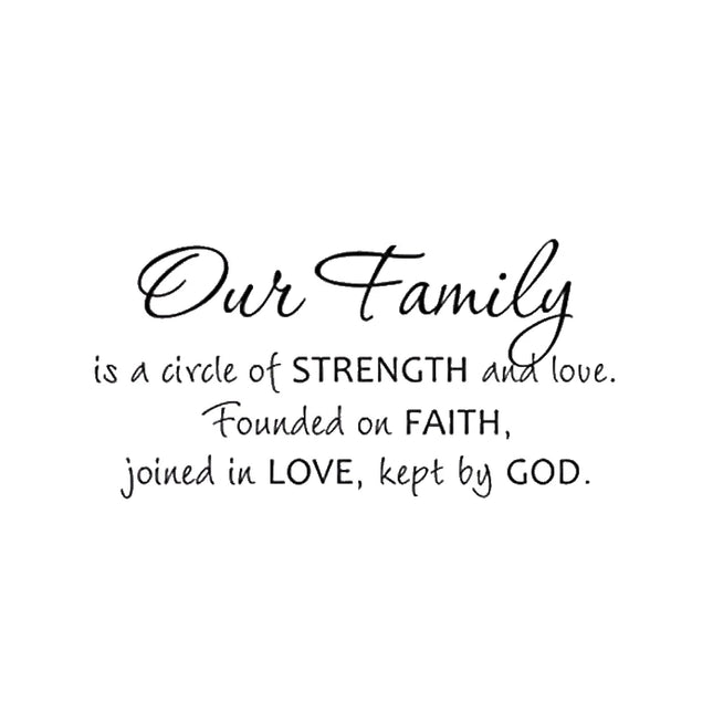 Family Circle Strength 3D Wall Stickers