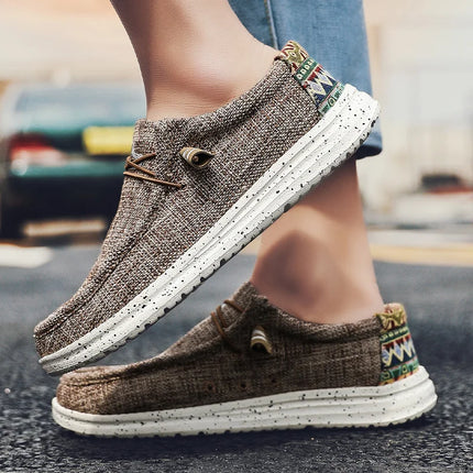 Men Breathable Casual Denim Canvas Loafers