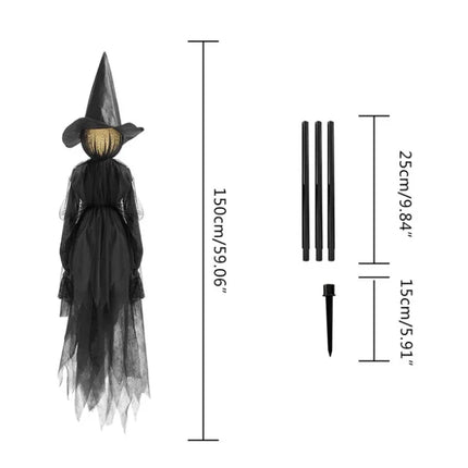 Light-up Witches Stake Sound Activated Halloween Decor