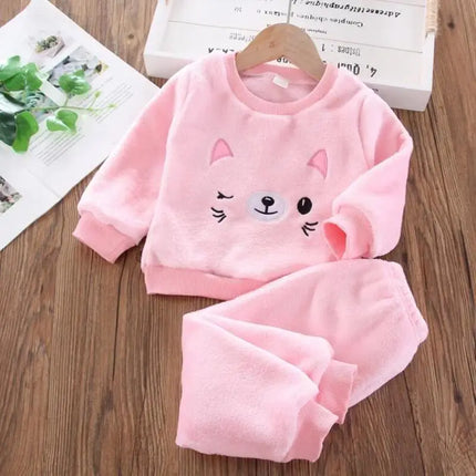 Baby Girls Winter Birthday Love Tracksuits Sets