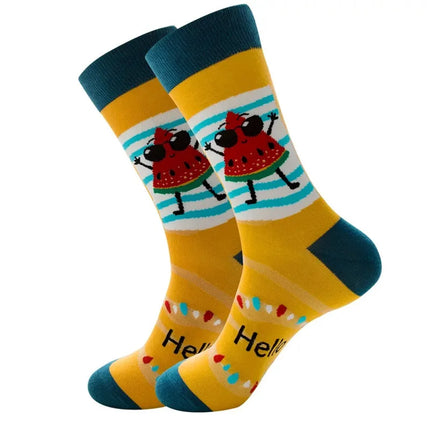 Men Combed 3D Funny Money Socks