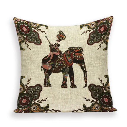 Indian Moroccan Elephant Animal Pillows