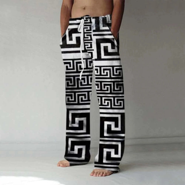 Men 3D Fashion Tribal Aztek Streetwear Pants