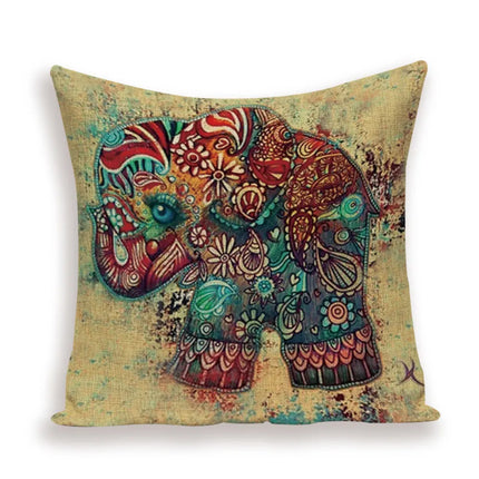 Indian Moroccan Elephant Animal Pillows