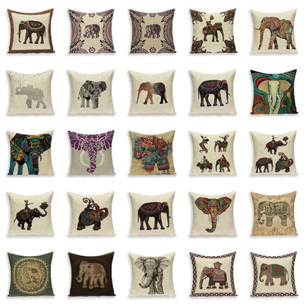 Indian Moroccan Elephant Animal Pillows