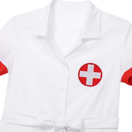 Women Sexy Nurse Temptation Lingerie Party Costume Set