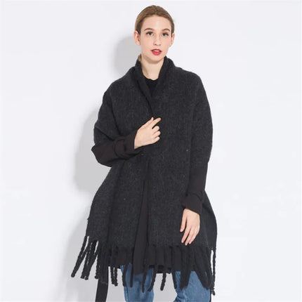 Women Fashion Warm Plaid Scarf Shawl