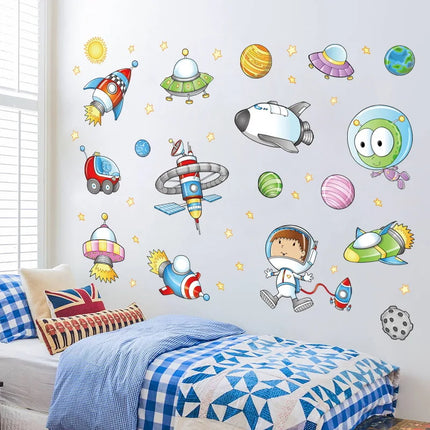 Space Astronaut Cartoon 3D Wall Sticker